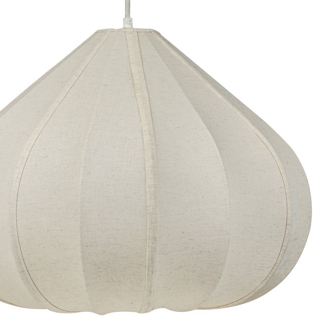 Zubeda Cotton Teardrop Pendant Lamp, Large For Sale - Image 4 of 6