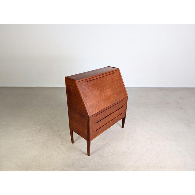 HJN Mobler Mid-Century Danish Teak Secretary by Nils Jonsson for HJN Mobler For Sale - Image 4 of 15