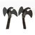Pair of Cast Iron Snow Eagles For Sale - Image 4 of 5