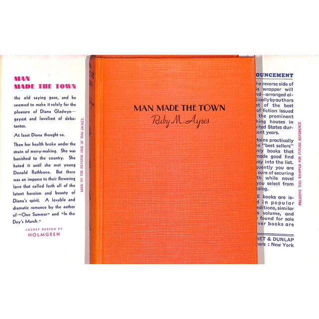 Traditional "Man Made the Town" 1931 Ayres, Ruby M. For Sale - Image 3 of 4