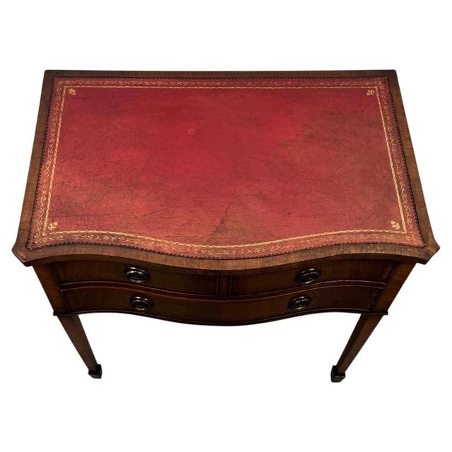 Antique Early 20th Century English Mahogany Side Table For Sale - Image 5 of 13