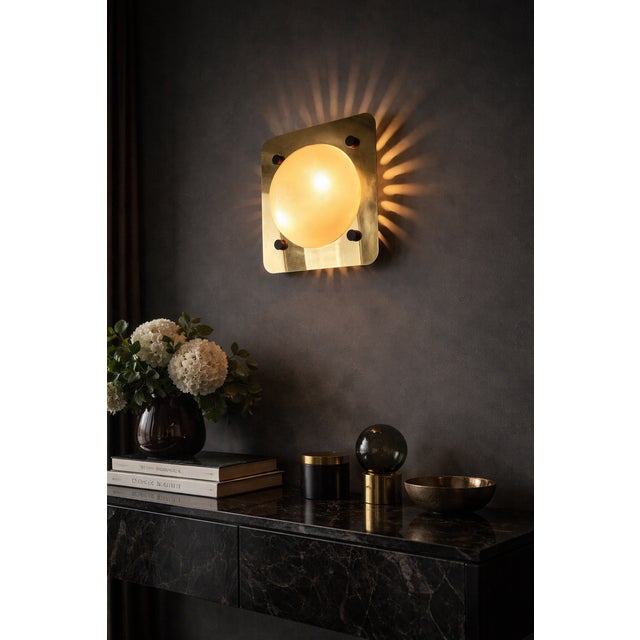 An elegant Italian-designed ceiling light by Sergio Mazza, a key figure in the late 20th-century lighting scene and known...