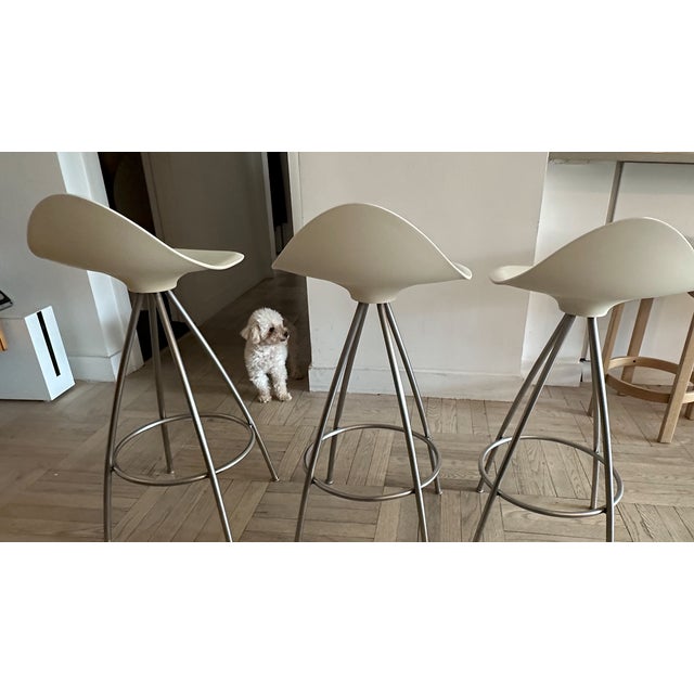 Mid-Century Modern Onda Counter Height Stools For Sale - Image 3 of 11