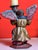 Blue Spanish Baroque Polychrome Angel Torchères on Gilt Pedestals, 1750, Set of 2 For Sale - Image 8 of 9
