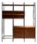 “Mf 710” Modular Bookshelf in Rosewood & Metal, Geraldo De Barros for Unilabor, Brazil, C. 1955 For Sale