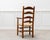 Wood Vintage Armchair in Oak and Straw in the style of Charlotte Perriand, 1950 For Sale - Image 7 of 9