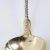 Silver Mid 19th Century Small American Charles Bein Gilt Coin Silver Ladle & Leather Case For Sale - Image 8 of 10