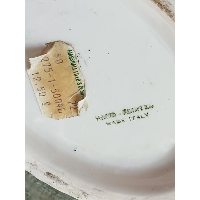 Vintage Majolica Italy Lemons in Woven Basket Centerpiece 1950's For Sale In Milwaukee - Image 6 of 6