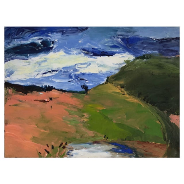 Monika Rossa, Landscape, Oil on Canvas, 2000 For Sale