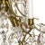 Baroque Style Light Brass Plated 6 Arm Chandelier With Almond Crystals For Sale - Image 4 of 12