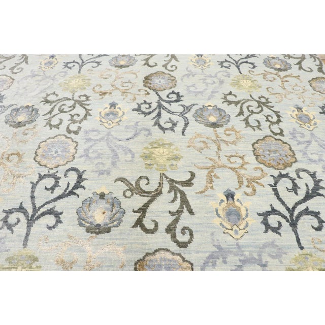 Transitional Indian Rug - 09'00 X 11'10 For Sale - Image 4 of 9