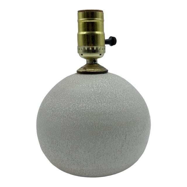 Vintage Steve & Miky Cunningham Studio Pottery Sphere Ball Lamp, Iowa, Circa 1980s–1990s For Sale