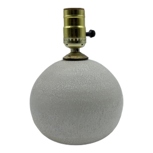 Vintage Steve & Miky Cunningham Studio Pottery Sphere Ball Lamp, Iowa, Circa 1980s–1990s
