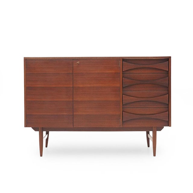 Mahogany Sideboard with Drawers, 1950s For Sale - Image 4 of 15