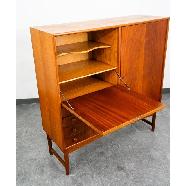 1960s Mid Century Danish Modern Credenza Sideboard 4 Drawers Teak Oak MCM Denmark MCM For Sale - Image 5 of 12