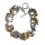 Postmodern Retro Robert Ferrell 18k/sterling post modernist bracelet For Sale - Image 3 of 8