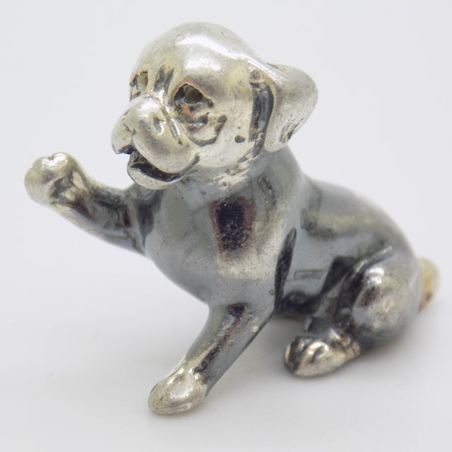 Vintage Italian Genuine Silver 800 Puppy Dog Figurine by Sorini, Arezzo, 1980s For Sale - Image 15 of 15