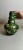 1940s Art Deco France Green Enameled Terracotta Vase For Sale - Image 11 of 13