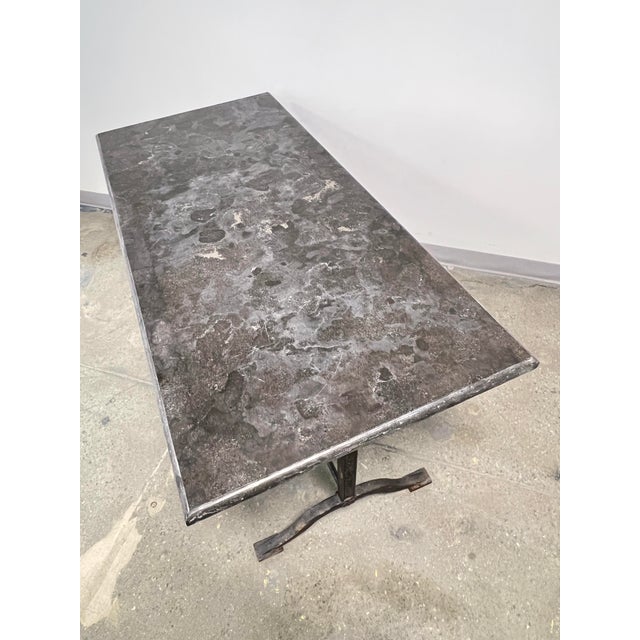 19th Century French Cast Iron Bistro Table, L. Buchon St. Etienne Foundry For Sale In Boston - Image 6 of 11