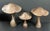 Wood Late 20th Century Set of 3 Folk Art Carved Wood Mushroom Sculpture #M45 For Sale - Image 7 of 10