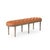 French Country Michel Tufted Bench - Orange Cotton / Limed Grey Oak Frame For Sale - Image 3 of 3
