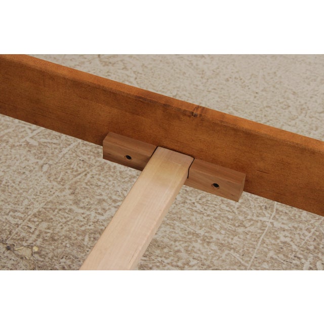 Brown Stickley Cherry Queen Size Prairie Mission Bed For Sale - Image 8 of 18