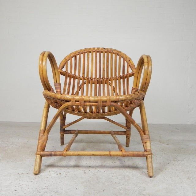 Bamboo and Rattan Chair from Rohé Noordwolde, 1950s For Sale - Image 14 of 18