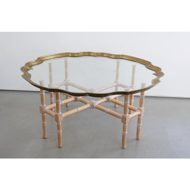 Coffee Table in Bamboo and Brass by Lysberg Hansen & Therp, Denmark, 1970s For Sale - Image 9 of 9