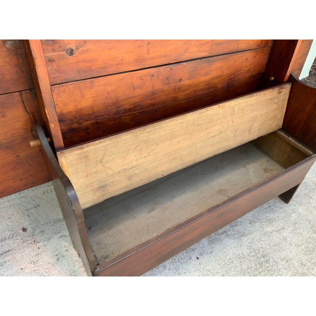 Wood 19th Century Pine Hutch Table For Sale - Image 7 of 15