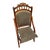 Late 19th Century Eastlake Victorian Tapestry Folding Chair Civil War Era For Sale