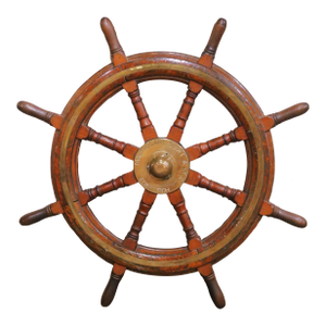 Early 20th Century Scottish Ship Wheel by Mactaggart Scott & Co. From Edinburgh