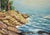 Monterey Cypress - Carmel by the Sea California Seascape in Oil on Canvas by E Holton For Sale - Image 4 of 8