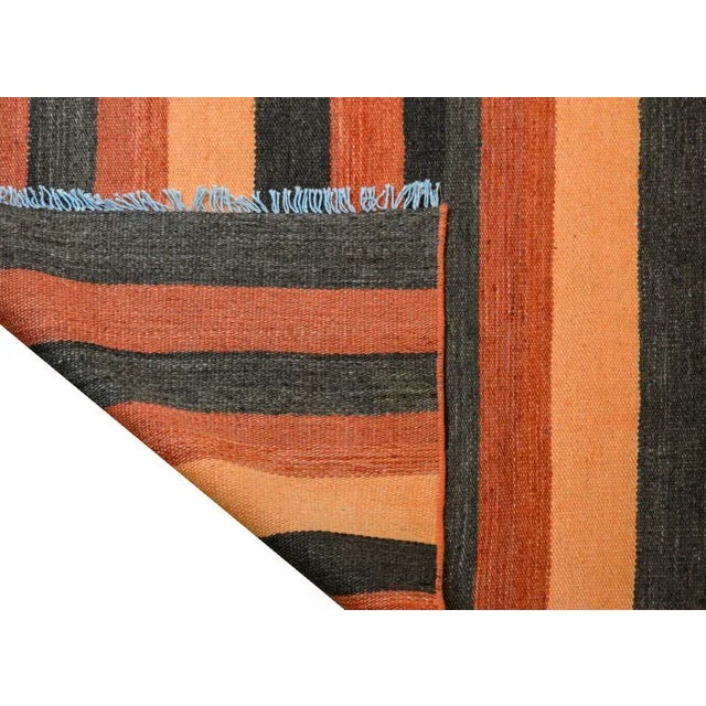 Brick Red Vintage Konya Kilim Runner For Sale - Image 8 of 9