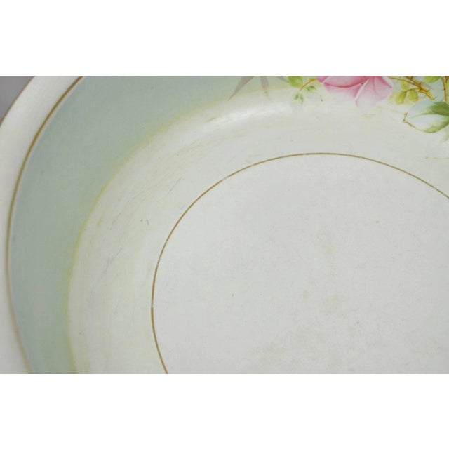 Ceramic Antique Ironstone China Coxon & Co Green Porcelain Wash Bowl Basin & Pitcher For Sale - Image 7 of 12