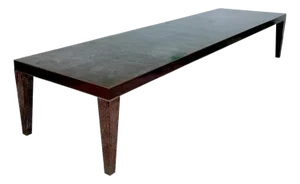 Vintage Monumental 15 Ft Cerused Wood Dining Table