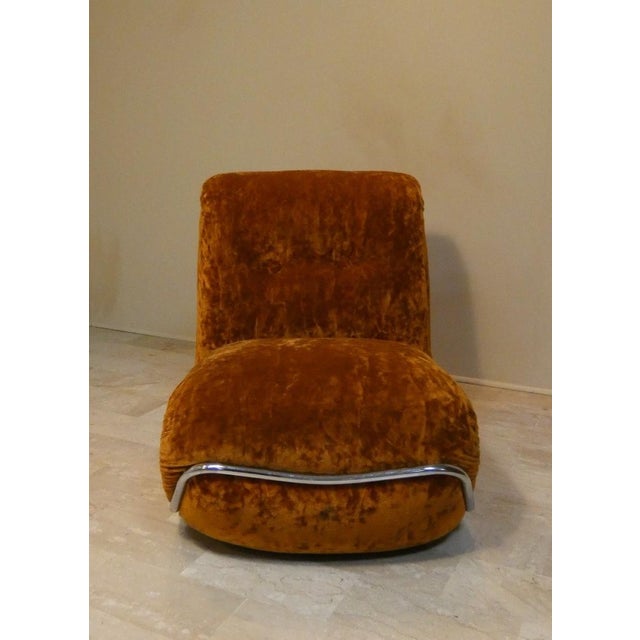 Metal Modular 3-Seater Sofa in Steel and Velvet by Adriano Piazzesi, Italy, 1970s, Set of 3 For Sale - Image 7 of 15