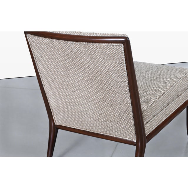 Vintage Walnut Slipper Lounge Chairs by t.h. Robsjohn-Gibbings for Widdicomb For Sale - Image 13 of 14