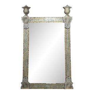 Restoration Hardware 19th Century Baroque Ravenna Etched Floor Mirror For Sale