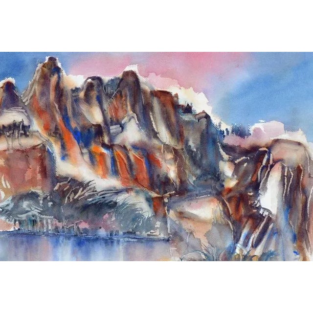 Modern Young Lake Below Ragged Peak Yosemite For Sale - Image 3 of 6