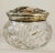Sterling Cut Glass Art Nouveau Repousee Powder Jar For Sale - Image 4 of 13