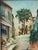 Acquired in France, a beautiful antique oil painting of a village on panel. The painting has wonderful detail and is...