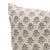 Pillow Cover in Pure Linen 14x14 Inches, Bagru Buti For Sale - Image 4 of 4