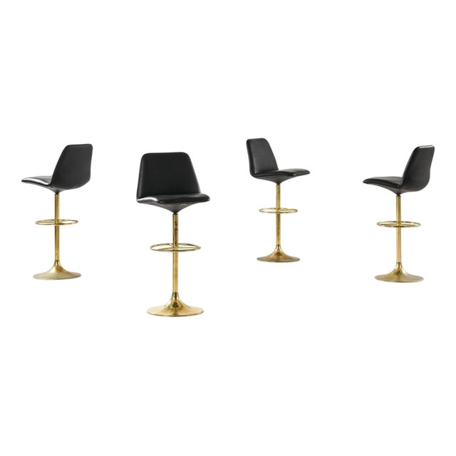 Bar Stools from Börje Johanson, 1950s, Set of 4 For Sale