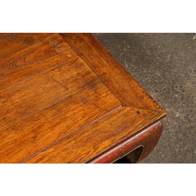 Early 20th Century Southeast Asian Wooden Coffee Table With Floral Accents For Sale - Image 12 of 16