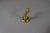 Art Deco Brass Hand-Form Torch Wall Sconce with White Pleated Shade, 1930s For Sale - Image 3 of 7
