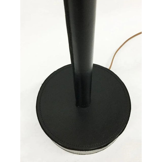 1960s Swedish Leather and Brass Floor Lamp from Bergboms, 1960s For Sale - Image 5 of 13