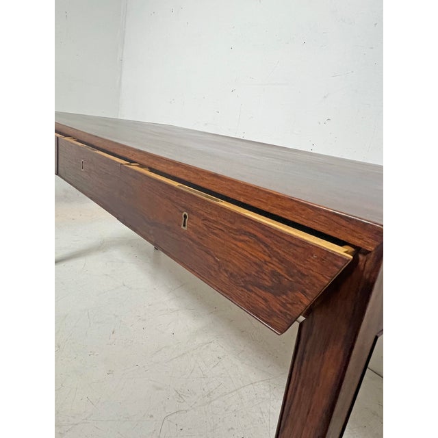 C. 1950s Severin Hansen Model 36 Rosewood Desk for Haslev, Denmark For Sale In Boston - Image 6 of 14