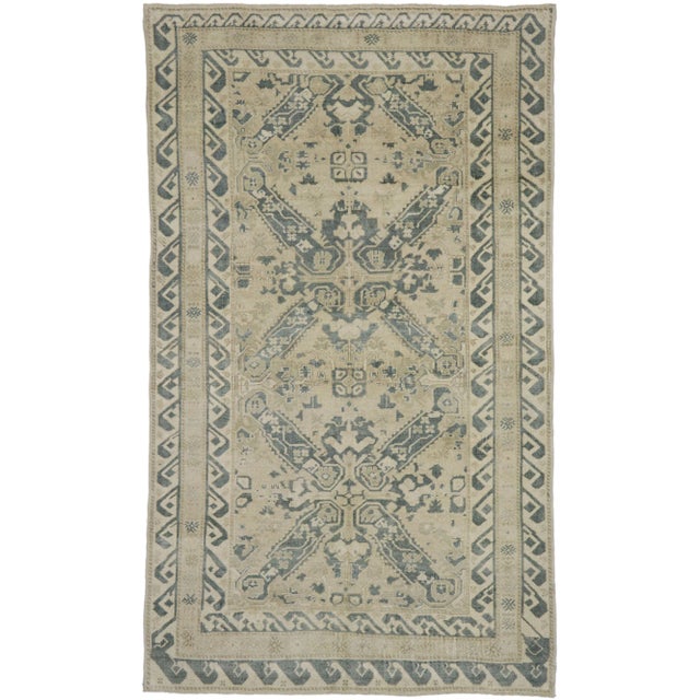 Vintage Turkish Oushak Rug - 04'10 X 08'01 For Sale - Image 9 of 9