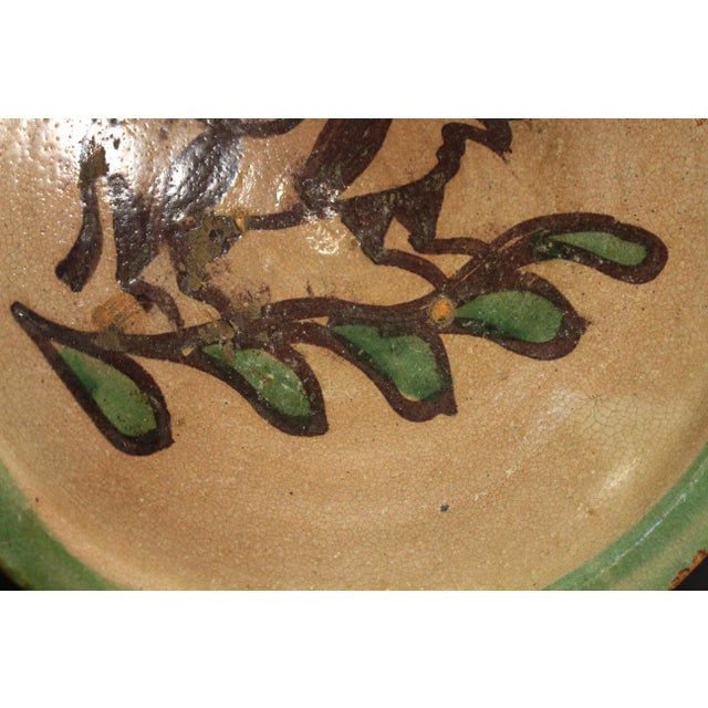 19th / 20th C. Glazed Earthenware Bowl With Bull, Cuzco Pottery School 2 For Sale In Houston - Image 6 of 14