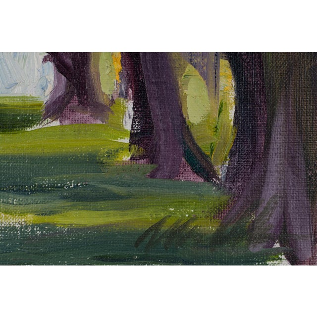 Contemporary Audubon Park, ca. 2010 by Michelle Torrez | Oil on panel Landscape with trees and Spanish moss For Sale - Image 3 of 3